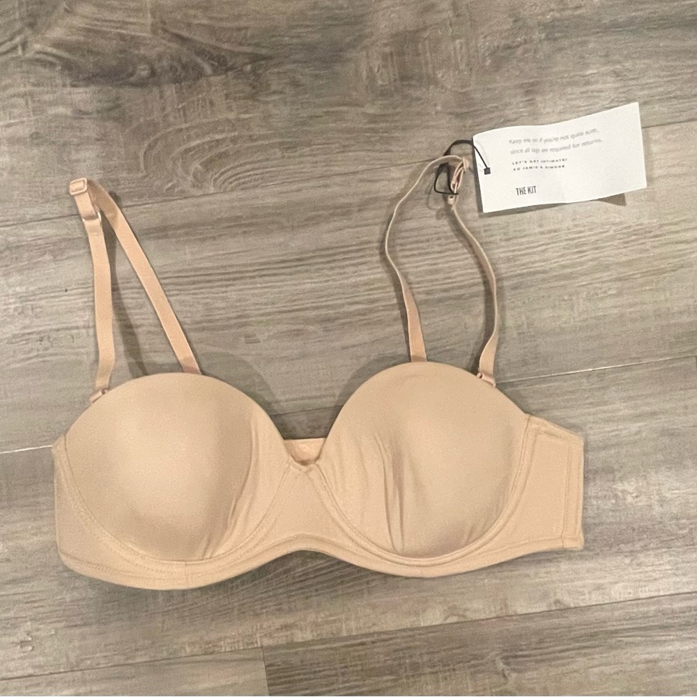 The Kit Women's Beige Strapless Bra 34A
